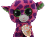 Ty Beanie Boos 6&quot; Gilbert The Giraffe Plush Stuffed Animal Toy Pink Purp... - $10.36