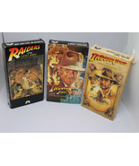 Indiana Jones trilogy VHS lot set of 3 Harrison Ford Last Crusade Temple... - £14.90 GBP