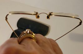 Vintage Eye Glasses Wire Frame in Glasses Case image 4
