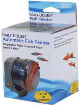 Automatic Fish Feeder with Large Capacity Drum for Daily Double Feeding - £23.50 GBP