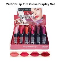 24 PCS Wholesale Bulk Display Vin Rouge Lip Tint Lipgloss Set &quot;Free Ship... - £22.15 GBP