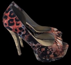 Chinese Laundry multicolor animal platform cork Heels Women’s Size 8 - $26.80