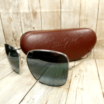Maui Jim Titanium Silver  Polarized Sunglasses w/Case Triton MJ546-17 61... - £70.07 GBP