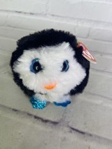 TY Puffies Beanie Balls Plush Waddles The Penguin Mini Stuffed Toy Glitter Eyes - £5.53 GBP