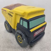2014 Hasbro Tonka Truck Dump Truck Ceramic Piggy Bank With Plug - $23.75