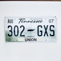 2007 United States Tennessee Union County Passenger License Plate 302 GXS - £14.78 GBP