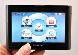 Insignia NS-CNV43 Car Portable GPS Navigator 4.3&quot; LCD bluetooth turn-by-turn -A- - £24.80 GBP