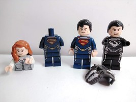 Lego DC Comics Superman Minifigures Missing Parts Lois Lane, Jor El, General Zod - £9.12 GBP