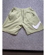 Nike Green Elastic Waistband Logo Shorts Men’s Size M KG JD - £11.47 GBP