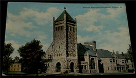 Second Presbyrtian Church, Ill. Vintage PC 1930s UNUSED - $0.99