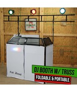 DJ Booth Tabletop With 8FT Lighting Truss Stand Package by FAT TOAD | Fo... - $310.84