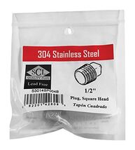 Smith Cooper SQ Head Plug 1/2&quot; SS - $24.03 CAD