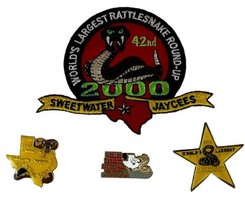 VTG Sweetwater Jaycees Patch &amp; Pins Worlds Largest Rattlesnake Round-Up TX Lot - £33.18 GBP