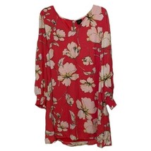 Worthington Teaberry Floral Red Shift Dress Size XL NEW - $19.00