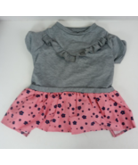 New Without Tags Top Paw Gray &amp; Pink Floral Dog Dress Size Large - $9.39 CAD