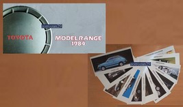 1984 TOYOTA MODEL RANGE VINTAGE COLOR PORTFOLIO w. 11 COLOR CARDS - BRIT... - £11.30 GBP