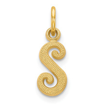 14KY Script Letter S Initial Charm C564S - £63.94 GBP