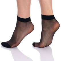 10 Pairs Women&#39;s Sheer Ankle Socks 20 Denier Stockings - £10.22 GBP