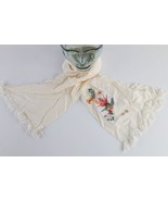 Vintage 40s 50s Chinese Year of the Rooster Beijing Hand Embroidered Sil... - $138.80 CAD