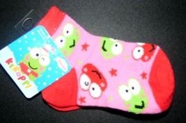 Keroppi Toddler Girls Socks 1 Pair Red and Pink Size 7-9 NWT - £2.98 GBP