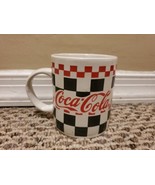 Coca Cola Collectible Coffee Mug Checkered Flag Design Gibson 2002  - $9.49