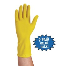 2 Pair of Latex Cleaning Gloves Kitchen Wash Dishes Dishwashing House L/XLSize - $8.47