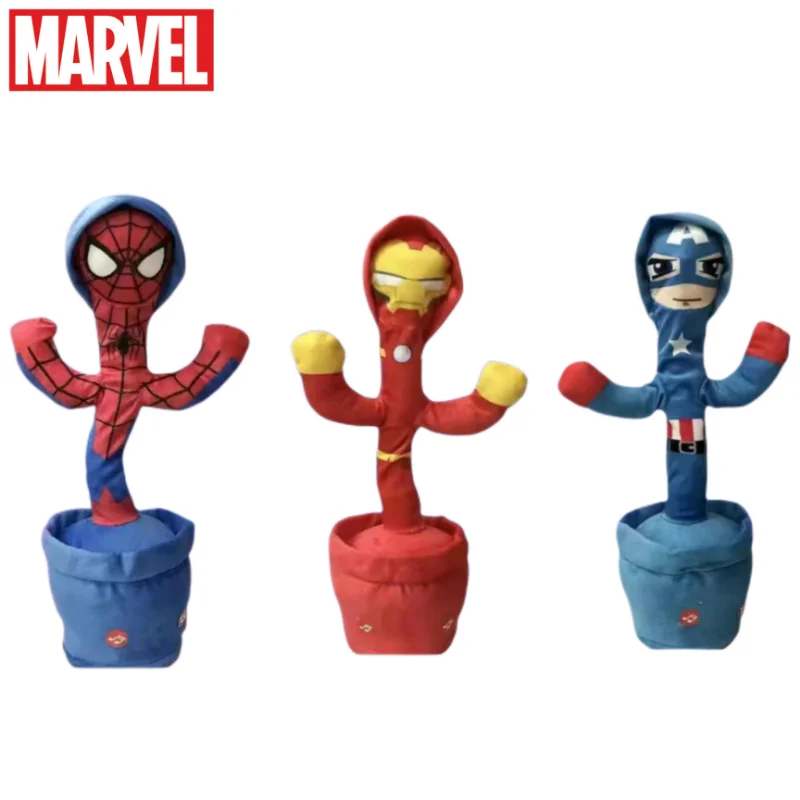 Avengers Spiderman Iron Man Captain America Creative Dancing Cactus Doll Talking - $18.25