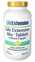 MAKE OFFER! 2 Pack Life Extension Mix Tablets Without Copper 240 tabs image 2