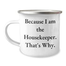 Housekeeper Gifts from Men to Housekeeper Friends, Funny Camping Mug wit... - £19.39 GBP