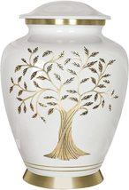 Tree of Life White  Large Cremation Urn for Human Ashes - £58.65 GBP+