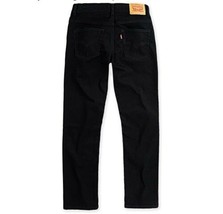 Levi&#39;s Boy 502 Regular Taper Fit Jeans Black Size 7 Reg New - £23.62 GBP