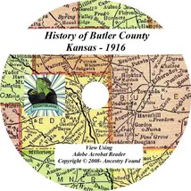 1916  History &amp; Genealogy of BUTLER County Kansas - £4.68 GBP