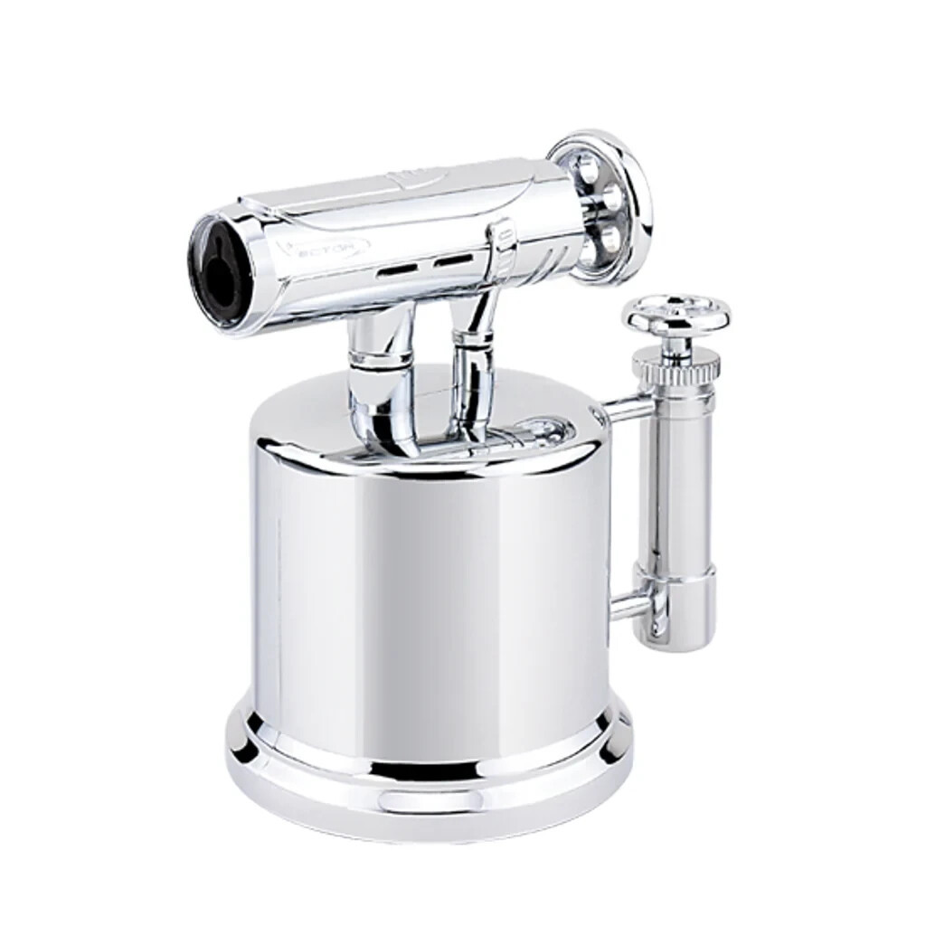 Vector - Sonicpump Table Top Lighter Chrome Satin - VECTOR SONICPUMP CHR... - $185.50