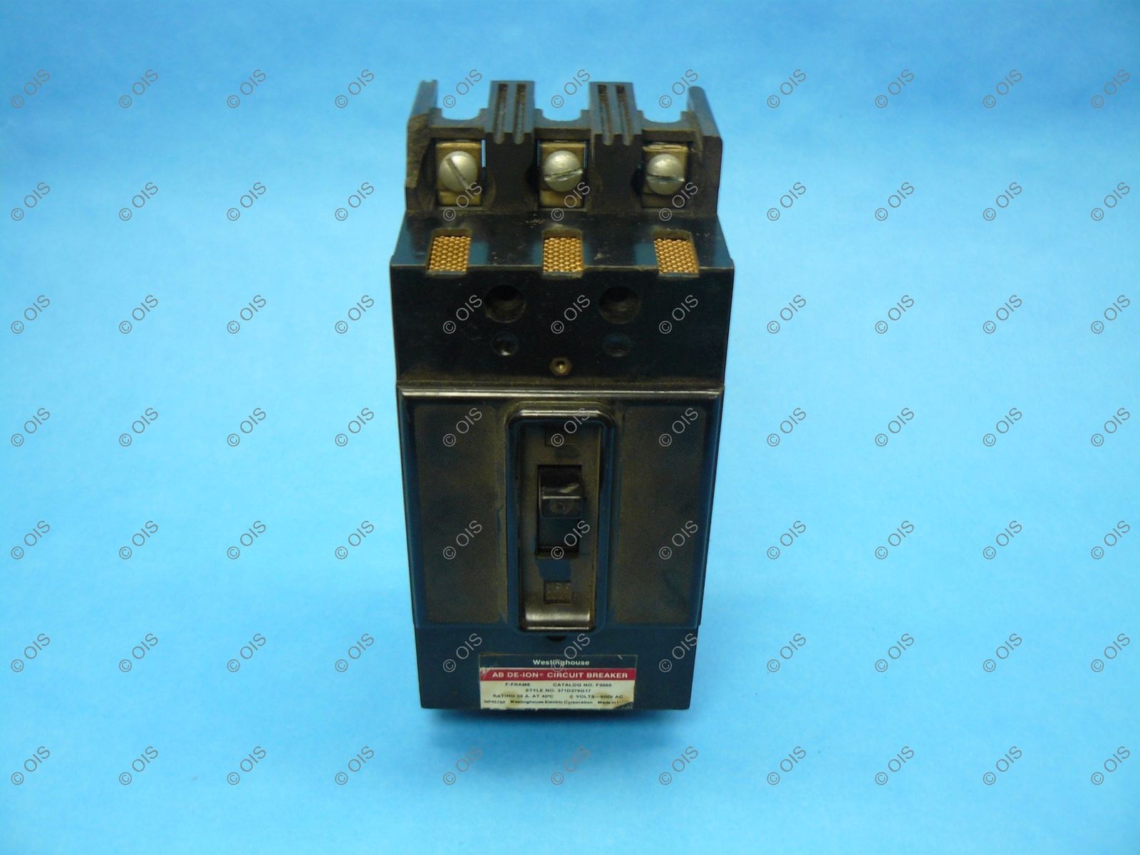 Westinghouse 371D376G17 Circuit Breaker 3 Pole/50 Amp/600VAC Chipped - $37.49