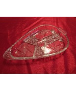 Bohemian Crystal Cut Server Divided Dish Candy Dish Ashtray Pick 1 - $69.73 CAD