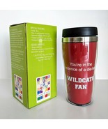 Tree-Free Greetings Wildcats Football Fan Stainless Lined Travel Mug 16 ... - $11.83