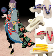 Women Japanese Geta Clog Kimono Flip-flop Wood Slipper Mononoke Cosplay 5 Colors - £20.82 GBP