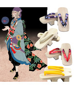 Women Japanese Geta Clog Kimono Flip-flop Wood Slipper Mononoke Cosplay ... - £20.33 GBP