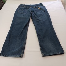 Carhartt 101483-968 Men's Blue Cotton Blend Relaxed Fit Denim Jeans Size (32×28) image 11