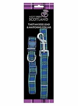 Scottish Tartan Dog Lead and Collar Set (Collar 32cm - 48cm and Lead 1.2m) - £12.27 GBP