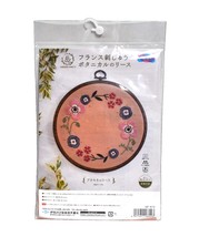 Olympus Garden Party French Embroidery Kit Botanical Wreath Floral Anemone - $44.95