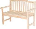 The Belfort Ii Wooden Outdoor Patio Garden Bench From Shine Company Is M... - $197.93