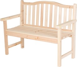 The Belfort Ii Wooden Outdoor Patio Garden Bench From Shine Company Is M... - $220.98