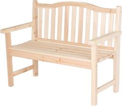 The Belfort Ii Wooden Outdoor Patio Garden Bench From Shine Company Is M... - $197.93