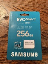 SAMSUNG EVO Select Micro SD Memory Card + Adapter, 256GB microSDXC 160MB... - £12.01 GBP