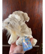 Webkinz Schnauzer Gray White Plush HM159 Sealed Code Stuffed Dog Animal Toy - £11.45 GBP