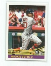 Mookie Betts (Boston Red Sox) 2018 Panini Donruss Baseball Card #226 - $2.99