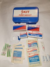 Vintage J-Kit Johnson &amp; Johnson First Aid Kit Metal Box - £20.58 GBP