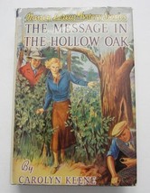 Nancy Drew #12 Message In The Hollow Oak Carolyn Keene 1939 HBDJ No Spin... - £61.89 GBP