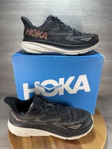 Hoka One One Womens Clifton 9 1127896 BRGL Black Running Shoes Sneakers Sz 7.5 B - $67.31